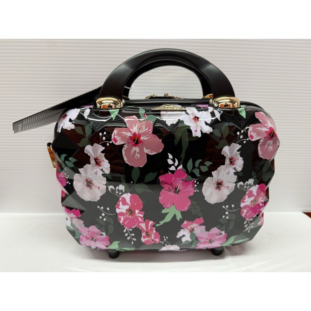Triforce Beauty Case Hardside Travel Luggage FLORAL PEONY Makeup Carry On NWTS
